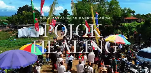 Pojok healing di acara Selamatan Gumi Paer Sekaroh